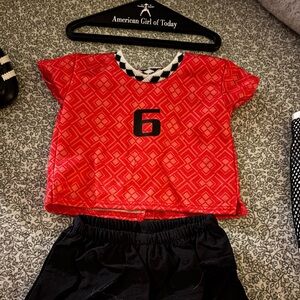 RETIRED American Girl Doll Soccer Uniform Outfit (2001). Exc condition